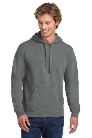 Ring Spun Hooded Sweatshirt - Comfort Colors 1567, ready for custom embroidery or printing