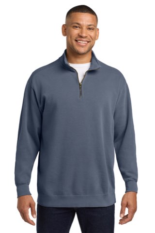 Ring Spun 1/4-Zip Sweatshirt - Comfort Colors 1580, ready for custom embroidery or printing
