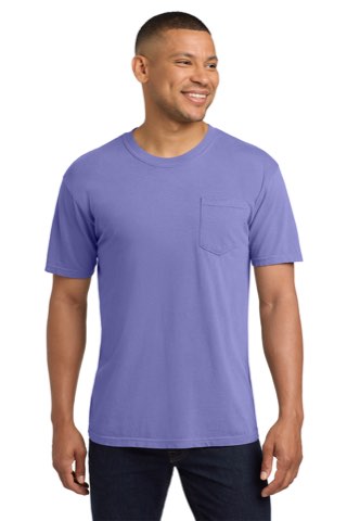 Heavyweight Ring Spun Pocket Tee - Comfort Colors 6030, ready for custom embroidery or printing