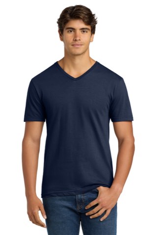 Softstyle V-Neck T-Shirt - Gildan 64V00, ready for custom embroidery or printing