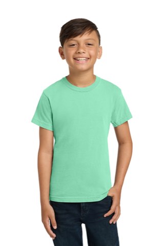 Youth Heavyweight Ring Spun Tee - Comfort Colors 9018, ready for custom embroidery or printing