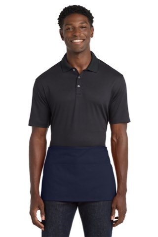 Waist Apron with Pockets - Port Authority A515, ready for custom embroidery or printing