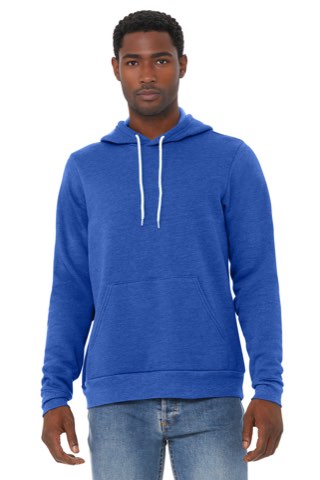Unisex Sponge Fleece Pullover Hoodie - Bella+Canvas BC3719, ready for custom embroidery or printing