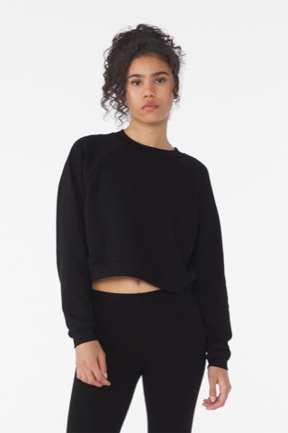 Women's Raglan Pullover Sponge Fleece - Bella+Canvas BC7505, ready for custom embroidery or printing