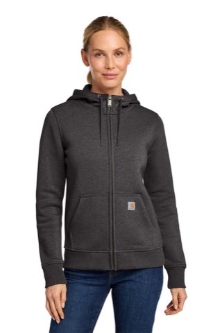 Women's Clarksburg Full-Zip Hoodie - Carhartt CT102788, ready for custom embroidery or printing