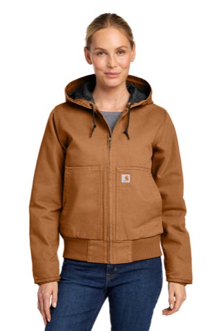 Women's Washed Duck Active Jac - Carhartt CT104053, ready for custom embroidery or printing