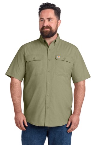Force Solid Short Sleeve Shirt - Carhartt CT105292, ready for custom embroidery or printing