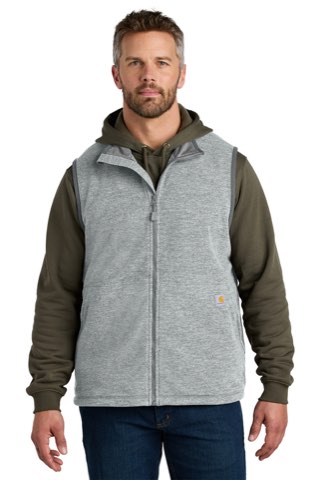 Textured Fleece Vest - Carhartt CT106418, ready for custom embroidery or printing