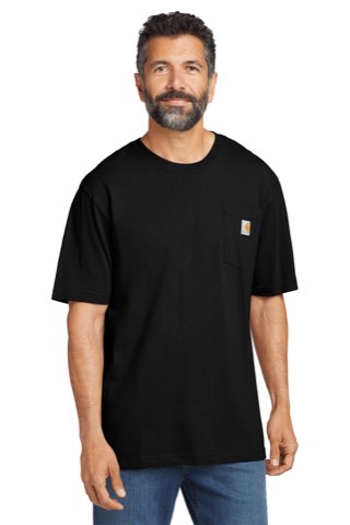 Tall Workwear Pocket Short Sleeve T-Shirt - Carhartt CTTK87, ready for custom embroidery or printing