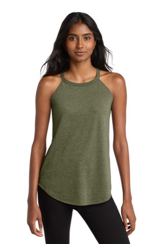 Women's Perfect Tri Rocker Tank - District DT137L, ready for custom embroidery or printing
