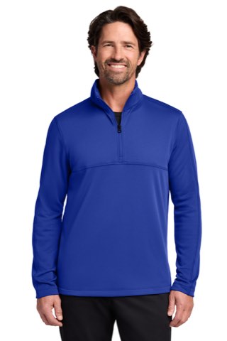 Smooth Fleece 1/4-Zip - Port Authority F804, ready for custom embroidery or printing