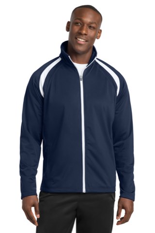 Tricot Track Jacket - Sport-Tek JST90, ready for custom embroidery or printing