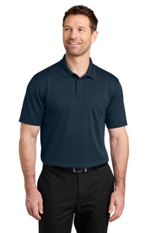 Wearever Performance Pique Pocket Polo - Port Authority K240P, ready for custom embroidery or printing