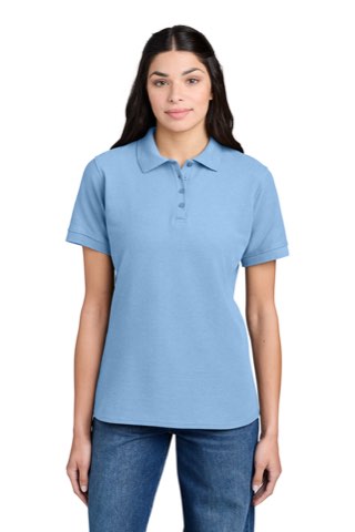 Women's Core Blend Pique Polo - Port & Company LKP155, ready for custom embroidery or printing