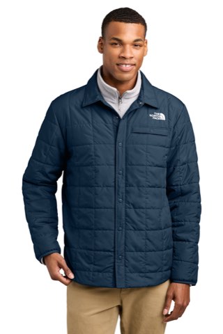 Iron Drift Quilted Shirt Jacket - The North Face NF0A8JEX, ready for custom embroidery or printing