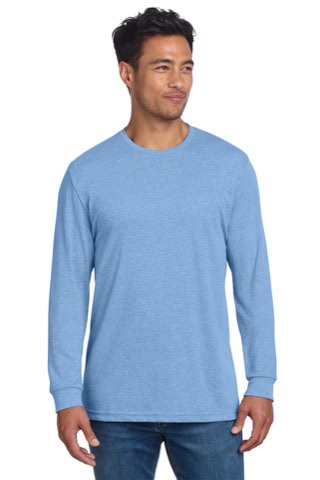 Adult CVC Long Sleeve Tee - Next Level NL6211, ready for custom embroidery or printing
