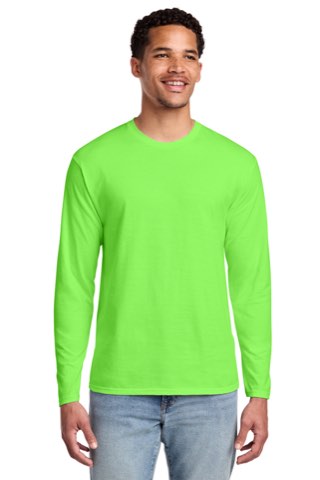 Long Sleeve Fan Favorite Tee - Port & Company PC450LS, ready for custom embroidery or printing