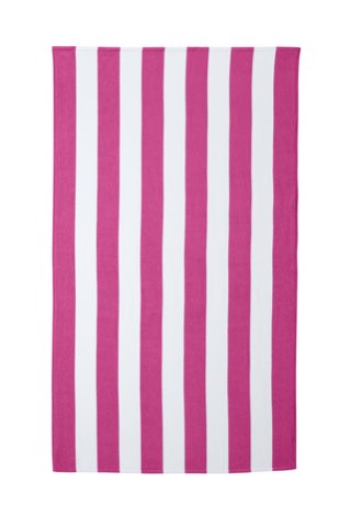 Cabana Stripe Beach Towel - Port Authority PT43, ready for custom embroidery or printing
