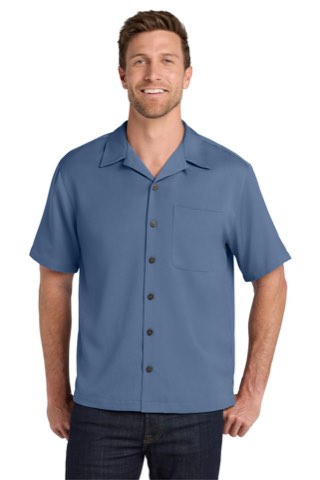 Easy Care Camp Shirt - Port Authority S535, ready for custom embroidery or printing