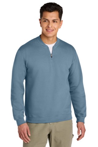 Softstyle Midweight Fleece 1/4-Zip - Gildan SF008, ready for custom embroidery or printing