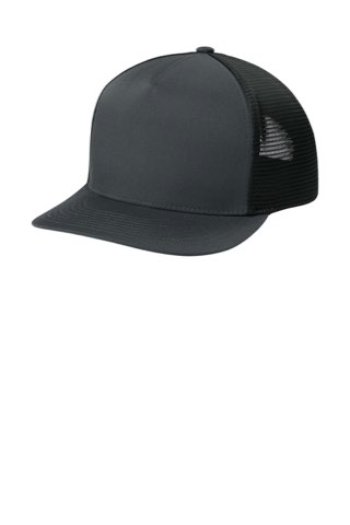 Stretch-Tek 5-Panel Trucker Cap - Sport-Tek STC75, ready for custom embroidery or printing