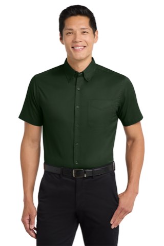 Tall Short Sleeve Easy Care Shirt - Port Authority TLS508, ready for custom embroidery or printing